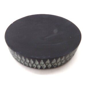 Soapstone Black Soap Dish Round 5 X 5X 1 New